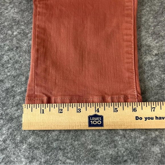 Soft Surroundings Pants Womens Large Peach Coral Stretch Jeans Straight Leg - Picture 14 of 14